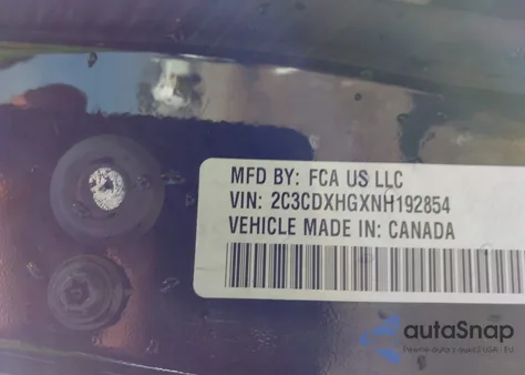 2022 Dodge Charger Gt Rwd из США, поврежденный, VIN 2C3CDXHGXNH192854